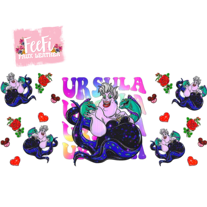 Princess Villain UV DTF Cup Wrap – Easy Cup Wrap for Tumblers & Projects FeeFiFauxLeather