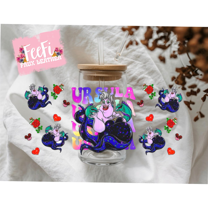 Princess Villain UV DTF Cup Wrap – Easy Cup Wrap for Tumblers & Projects FeeFiFauxLeather