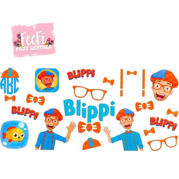 Blippi UV DTF Cup Wrap – Easy Cup Wrap for Tumblers & Projects FeeFiFauxLeather