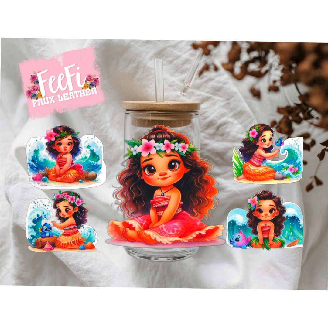 Princess UV DTF Cup Wrap – Easy Cup Wrap for Tumblers & Projects FeeFiFauxLeather