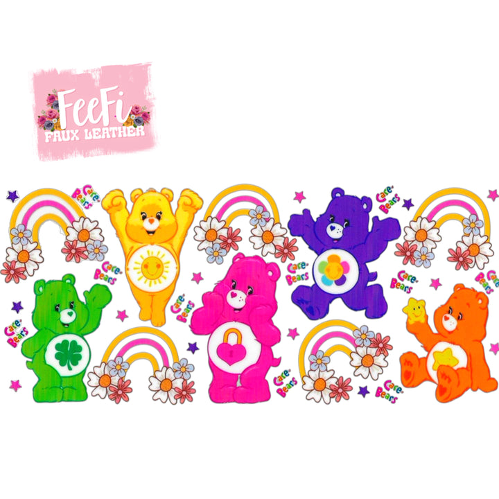 Rainbow Bears UV DTF Cup Wrap – Easy Cup Wrap for Tumblers & Projects (Copy) FeeFiFauxLeather