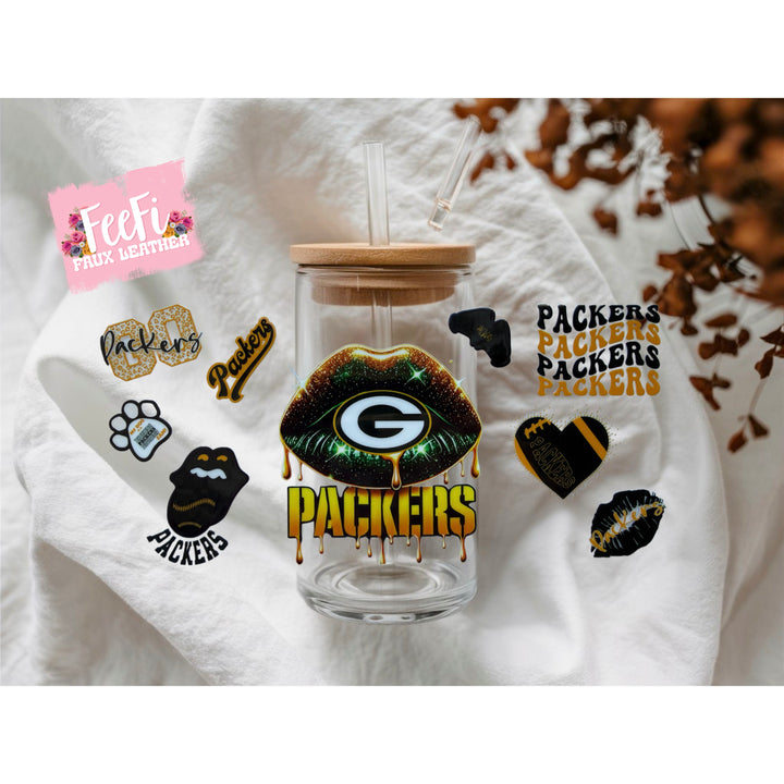 Packers Football UV DTF Cup Wrap – Easy Cup Wrap for Tumblers & Projects FeeFiFauxLeather