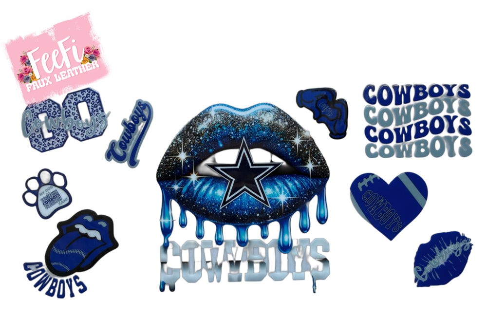 Cowboys  Football UV DTF Cup Wrap – Easy Cup Wrap for Tumblers & Projects FeeFiFauxLeather