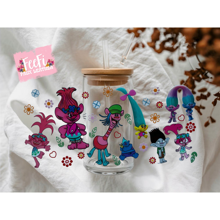 Trolls UV DTF Cup Wrap – Easy Cup Wrap for Tumblers & Projects FeeFiFauxLeather