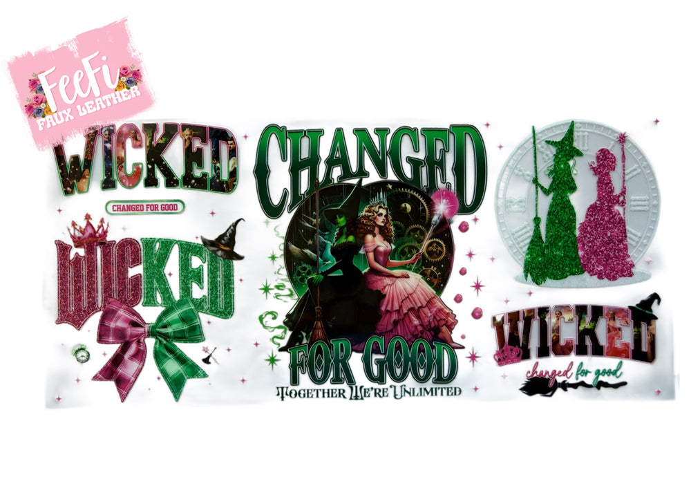 Wicked UV DTF Cup Wrap – Easy Cup Wrap for Tumblers & Projects FeeFiFauxLeather