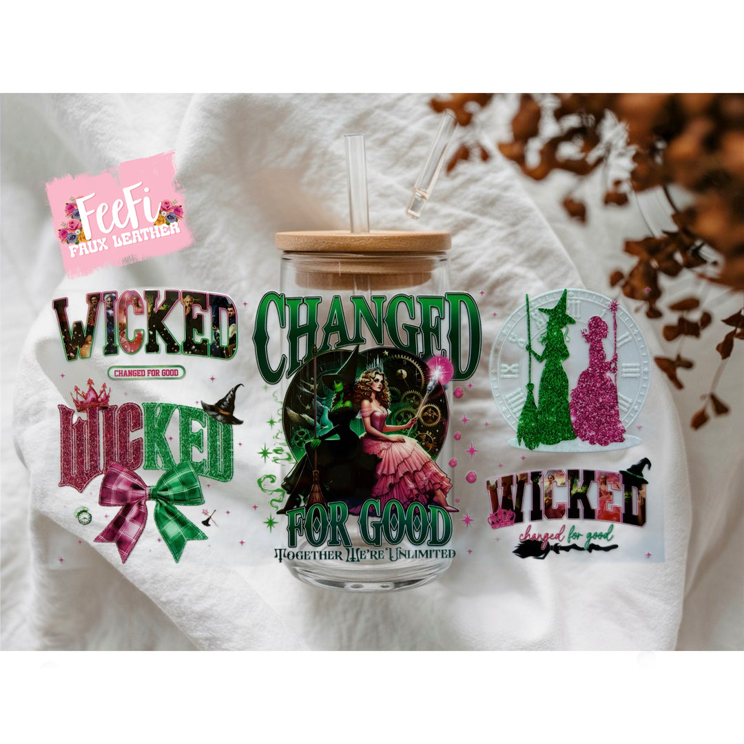 Wicked UV DTF Cup Wrap – Easy Cup Wrap for Tumblers & Projects FeeFiFauxLeather