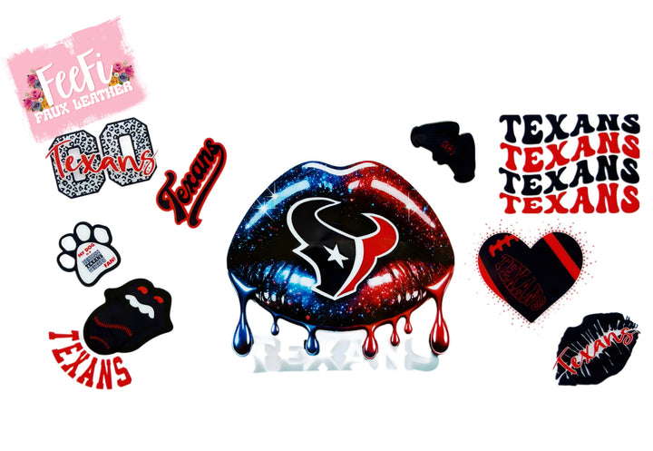 Texans Football UV DTF Cup Wrap – Easy Cup Wrap for Tumblers & Projects FeeFiFauxLeather