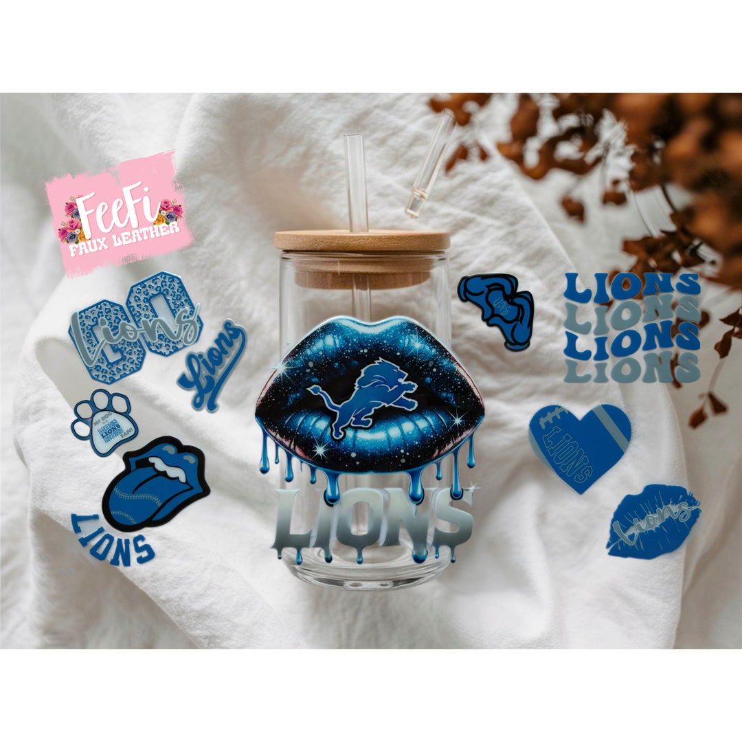 Panthers Football UV DTF Cup Wrap – Easy Cup Wrap for Tumblers & Projects FeeFiFauxLeather