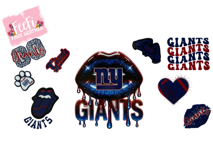 Giants Football UV DTF Cup Wrap – Easy Cup Wrap for Tumblers & Projects FeeFiFauxLeather
