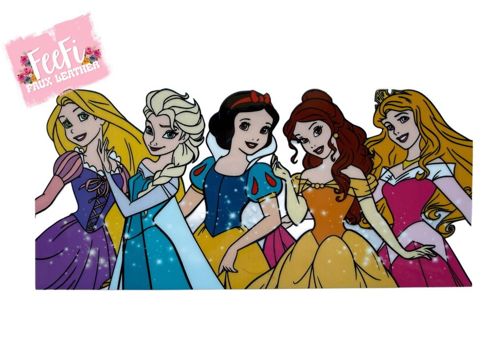 Princesses UV DTF Cup Wrap – Easy Cup Wrap for Tumblers & Projects FeeFiFauxLeather