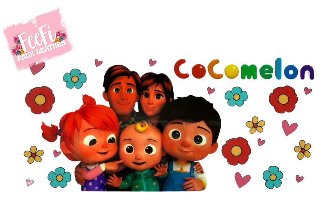 Cocomelon UV DTF Cup Wrap – Easy Cup Wrap for Tumblers & Projects FeeFiFauxLeather