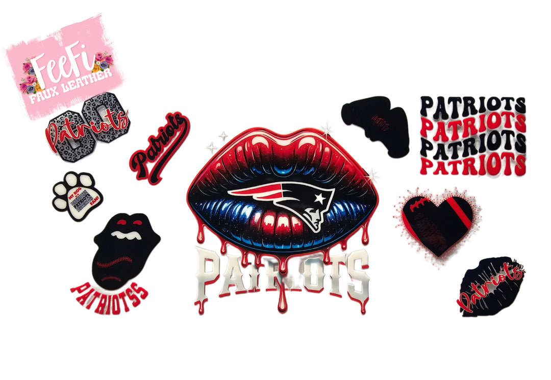 Patriots Football UV DTF Cup Wrap – Easy Cup Wrap for Tumblers & Projects FeeFiFauxLeather