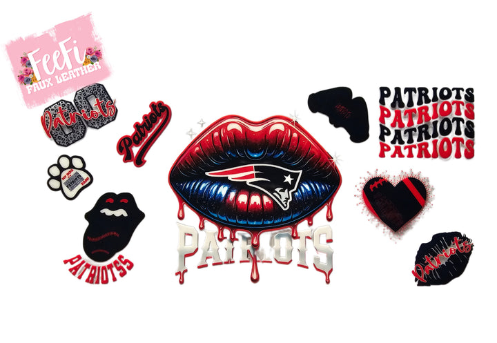 Patriots Football UV DTF Cup Wrap – Easy Cup Wrap for Tumblers & Projects FeeFiFauxLeather