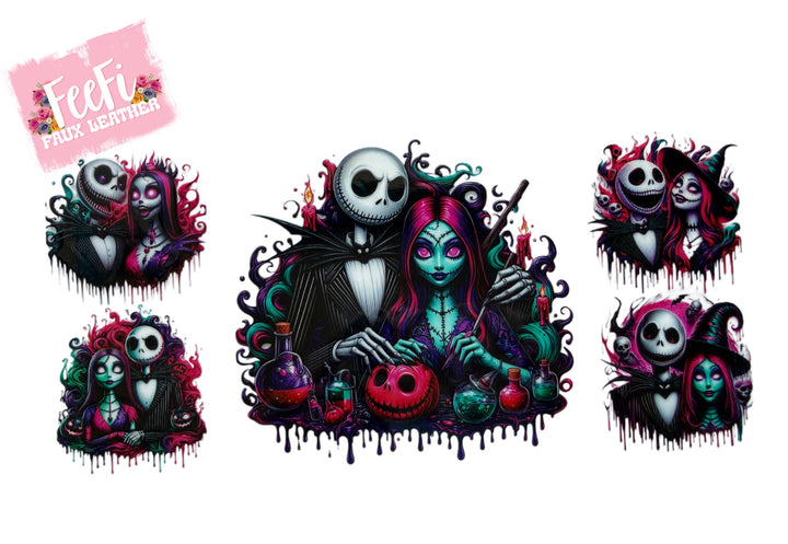 Nightmare Before Christmas UV DTF Cup Wrap – Easy Cup Wrap for Tumblers & Projects FeeFiFauxLeather