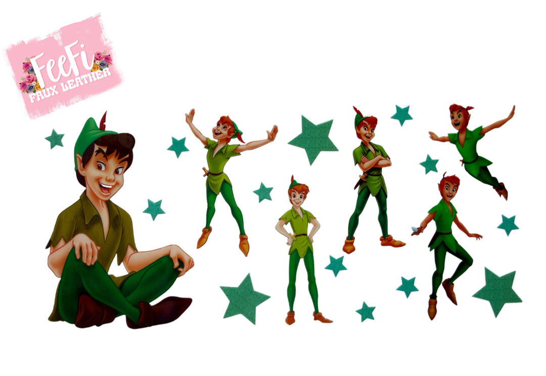 Peterpan UV DTF Cup Wrap – Easy Cup Wrap for Tumblers & Projects FeeFiFauxLeather