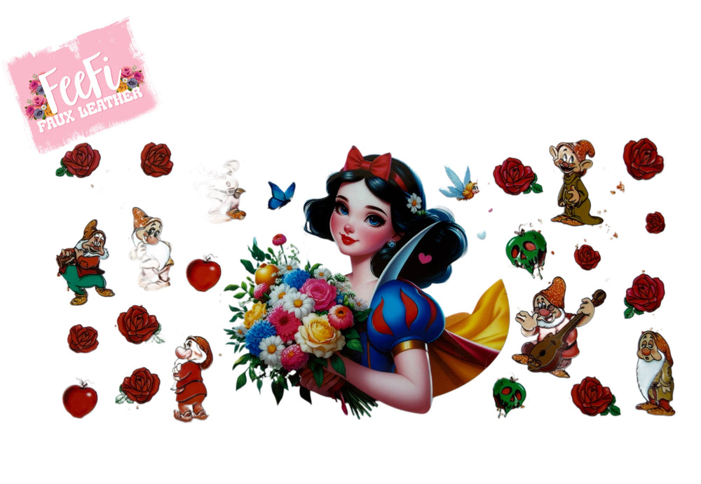 Princess UV DTF Cup Wrap – Easy Cup Wrap for Tumblers & Projects FeeFiFauxLeather