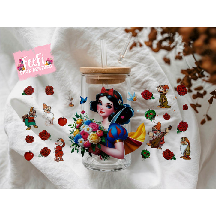 Princess UV DTF Cup Wrap – Easy Cup Wrap for Tumblers & Projects FeeFiFauxLeather