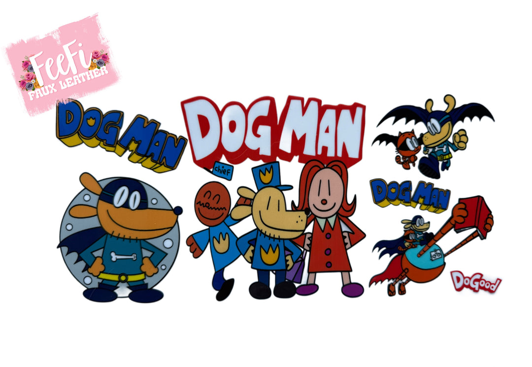 DogMan UV DTF Cup Wrap – Easy Cup Wrap for Tumblers & Projects FeeFiFauxLeather