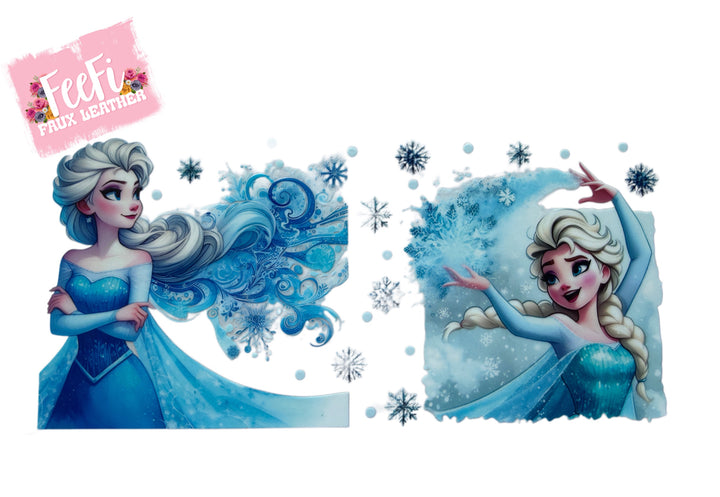 Ice Princess UV DTF Cup Wrap – Easy Cup Wrap for Tumblers & Projects FeeFiFauxLeather