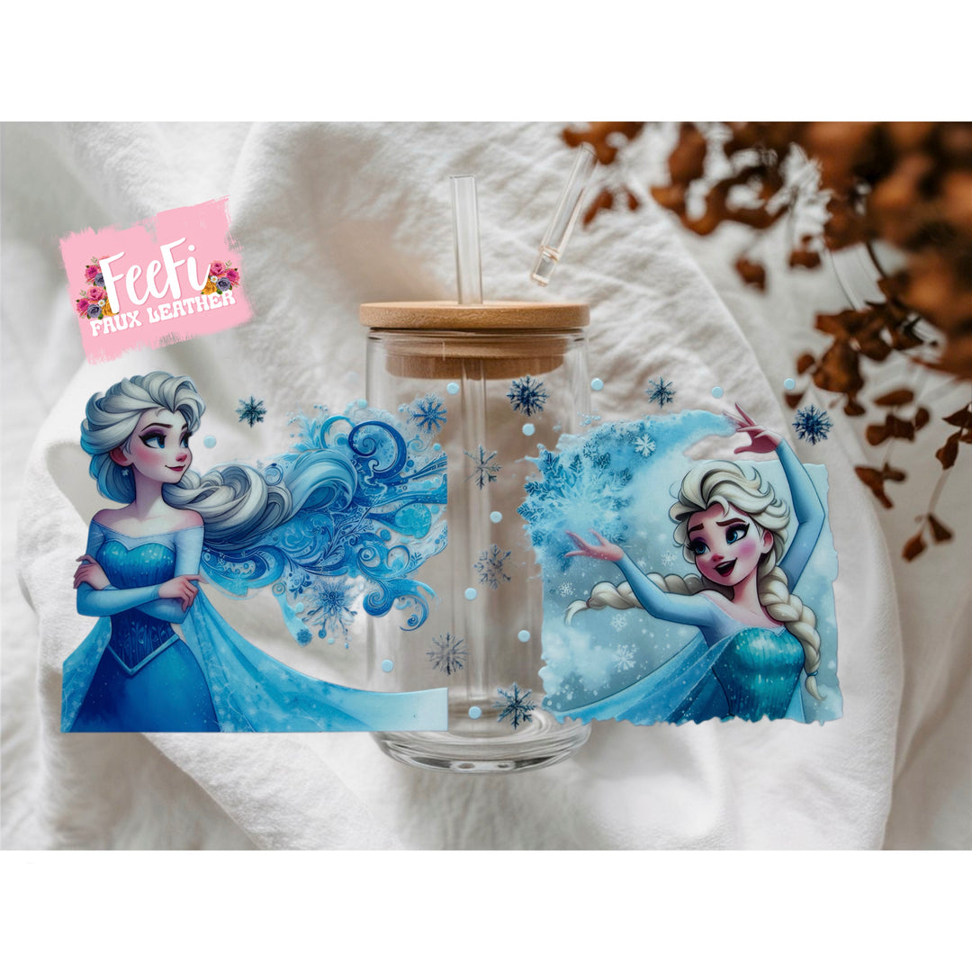 Ice Princess UV DTF Cup Wrap – Easy Cup Wrap for Tumblers & Projects FeeFiFauxLeather