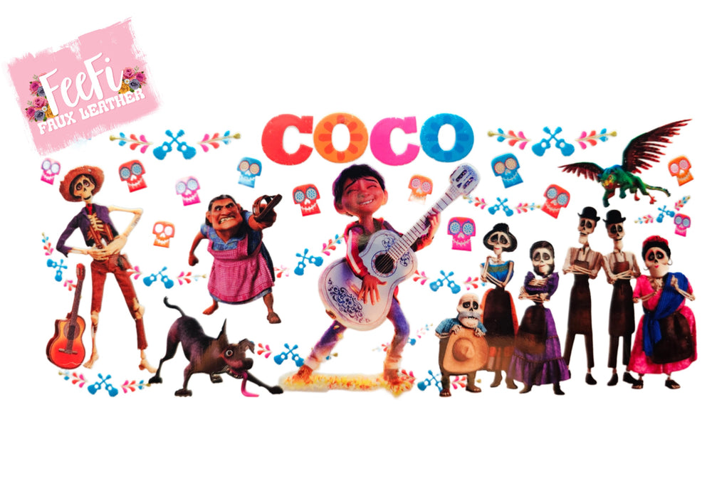 Coco UV DTF Cup Wrap – Easy Cup Wrap for Tumblers & Projects FeeFiFauxLeather