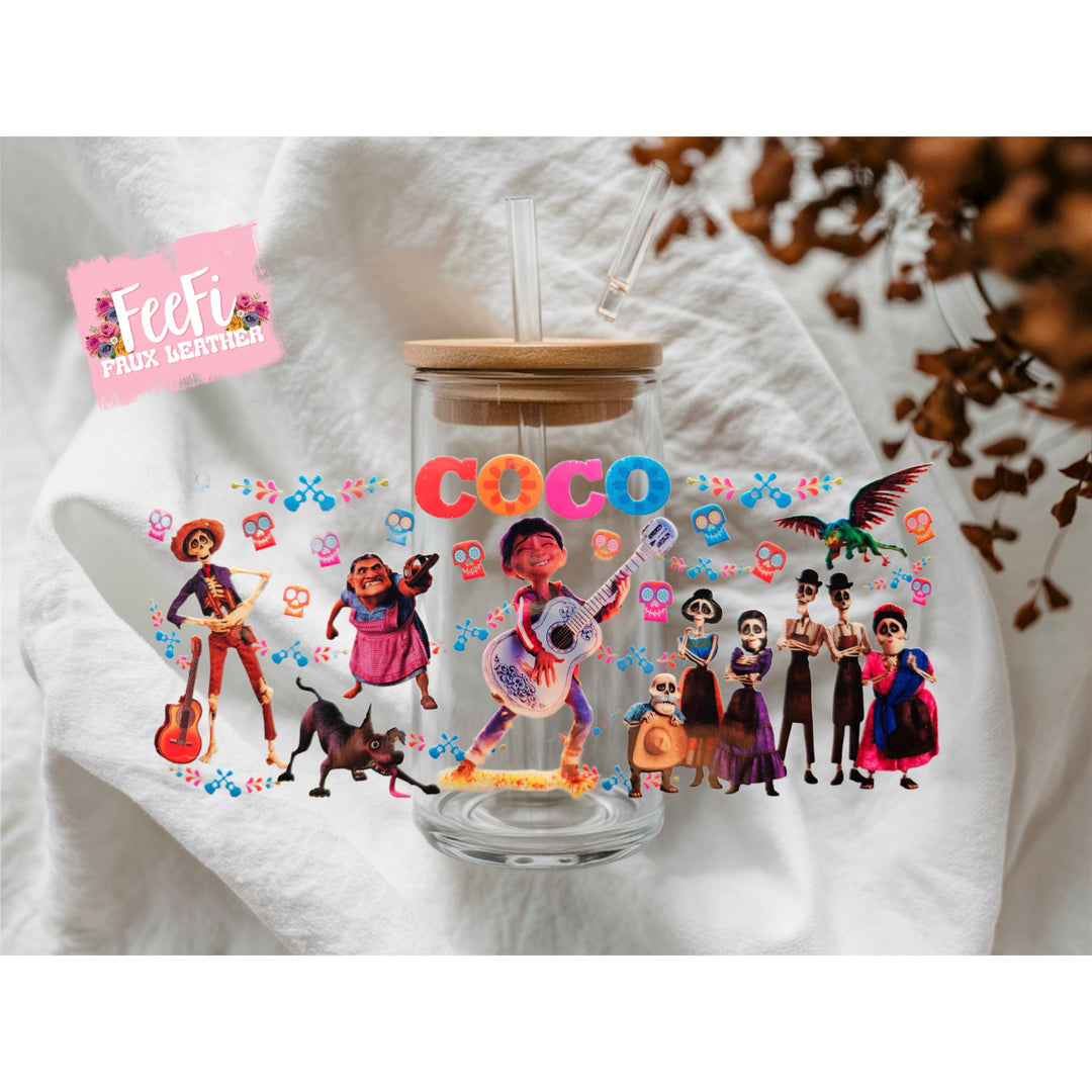 Coco UV DTF Cup Wrap – Easy Cup Wrap for Tumblers & Projects FeeFiFauxLeather