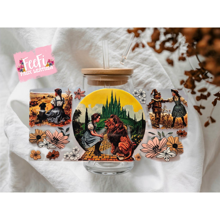 Wizard Of Oz UV DTF Cup Wrap – Easy Cup Wrap for Tumblers & Projects FeeFiFauxLeather