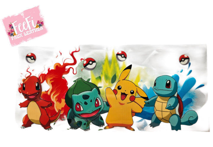 Pokemon UV DTF Cup Wrap – Easy Cup Wrap for Tumblers & Projects FeeFiFauxLeather