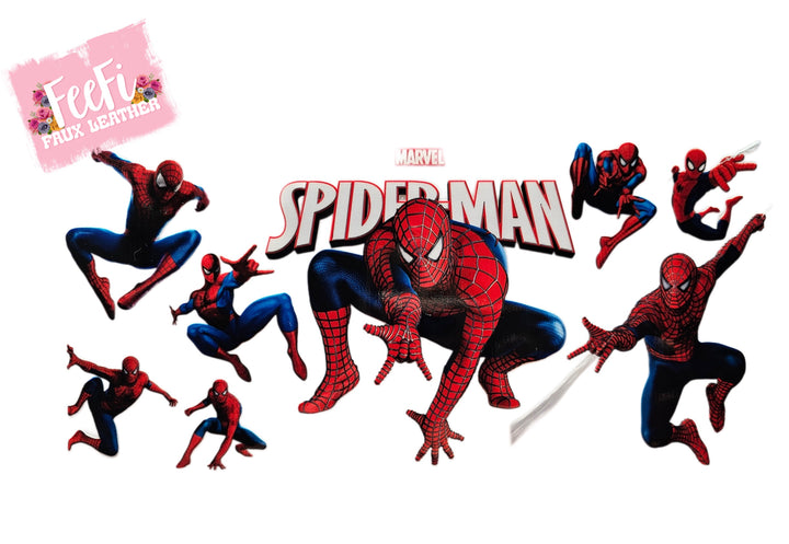 Spiderman UV DTF Cup Wrap – Easy Cup Wrap for Tumblers & Projects FeeFiFauxLeather