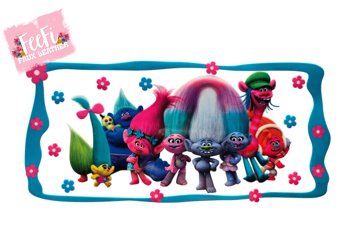 Trolls UV DTF Cup Wrap – Easy Cup Wrap for Tumblers & Projects FeeFiFauxLeather