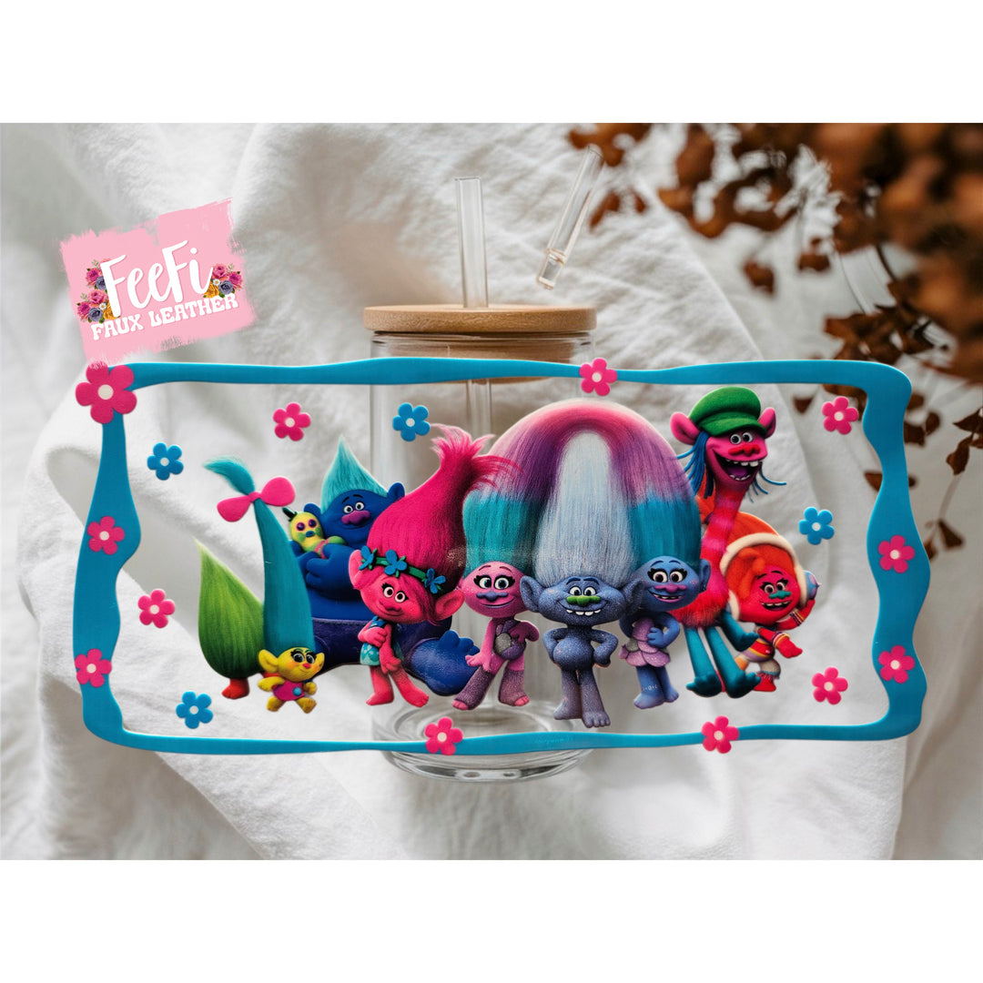 Trolls UV DTF Cup Wrap – Easy Cup Wrap for Tumblers & Projects FeeFiFauxLeather