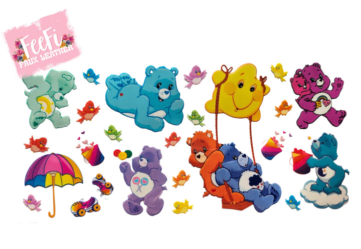 Rainbow Bears UV DTF Cup Wrap – Easy Cup Wrap for Tumblers & Projects FeeFiFauxLeather