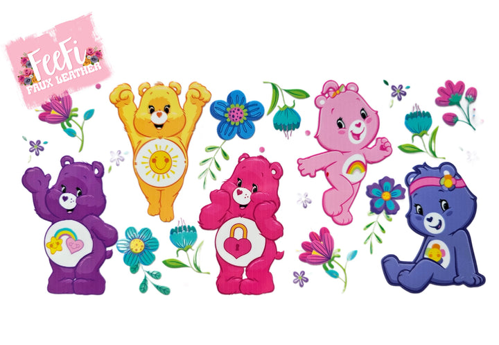 Rainbow Bears UV DTF Cup Wrap – Easy Cup Wrap for Tumblers & Projects FeeFiFauxLeather