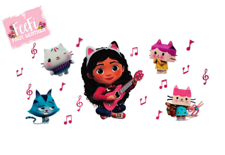 Gabby’s Dollhouse UV DTF Cup Wrap – Easy Cup Wrap for Tumblers & Projects FeeFiFauxLeather