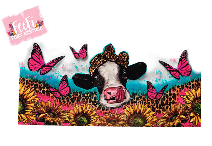Cow UV DTF Cup Wrap – Easy Cup Wrap for Tumblers & Projects FeeFiFauxLeather