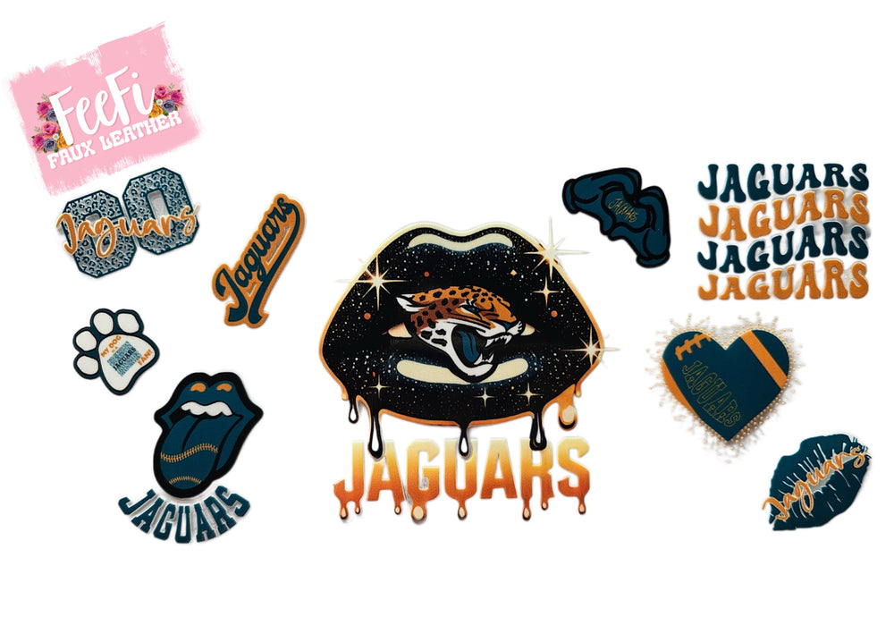 Jaguars Football UV DTF Cup Wrap – Easy Cup Wrap for Tumblers & Projects FeeFiFauxLeather