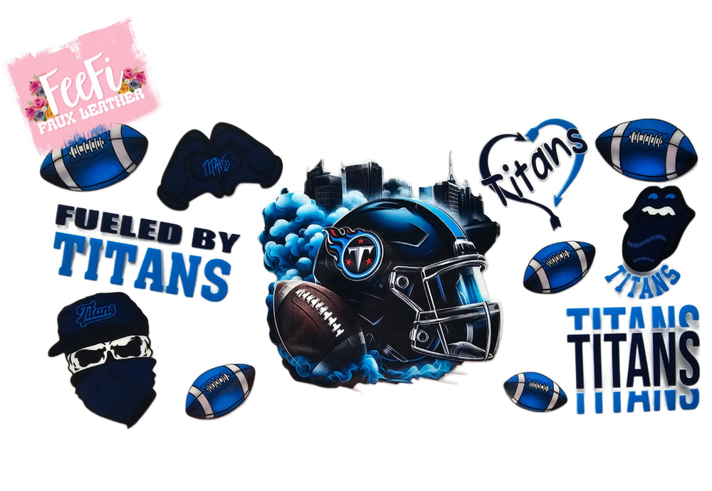 Titans Football UV DTF Cup Wrap – Easy Cup Wrap for Tumblers & Projects FeeFiFauxLeather