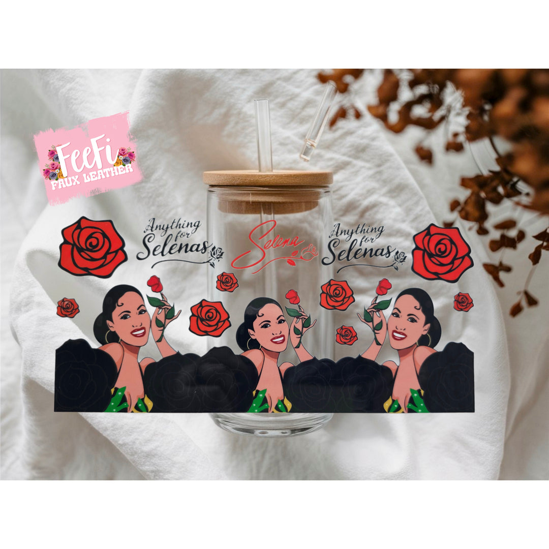 Selena UV DTF Cup Wrap – Easy Cup Wrap for Tumblers & Projects FeeFiFauxLeather