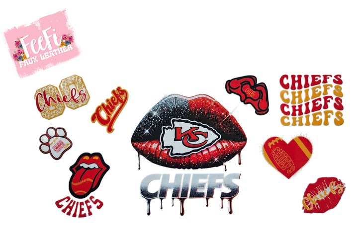 Chiefs Football UV DTF Cup Wrap – Easy Cup Wrap for Tumblers & Projects FeeFiFauxLeather
