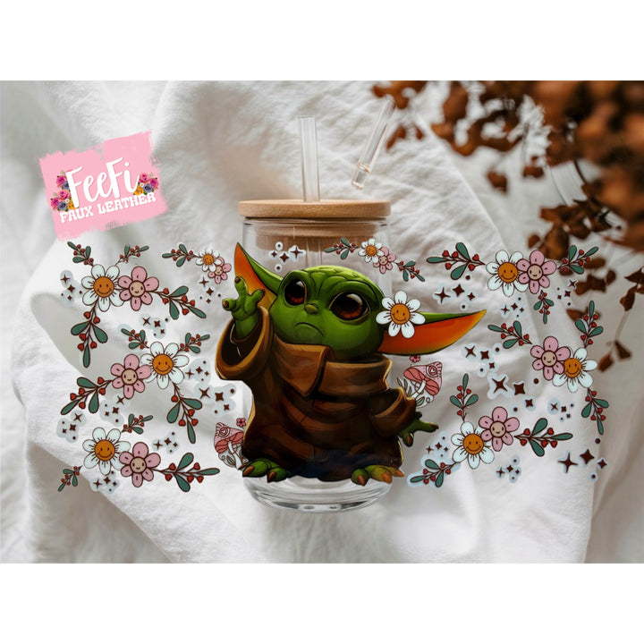 Yoda UV DTF Cup Wrap – Easy Cup Wrap for Tumblers & Projects FeeFiFauxLeather