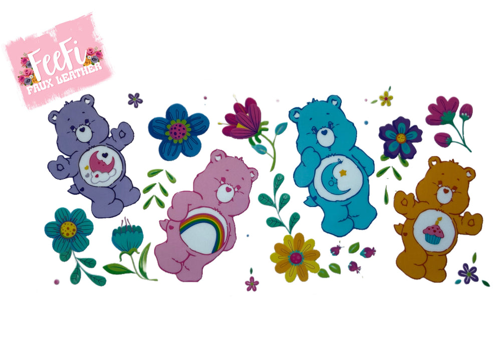 Rainbow Bears UV DTF Cup Wrap – Easy Cup Wrap for Tumblers & Projects FeeFiFauxLeather