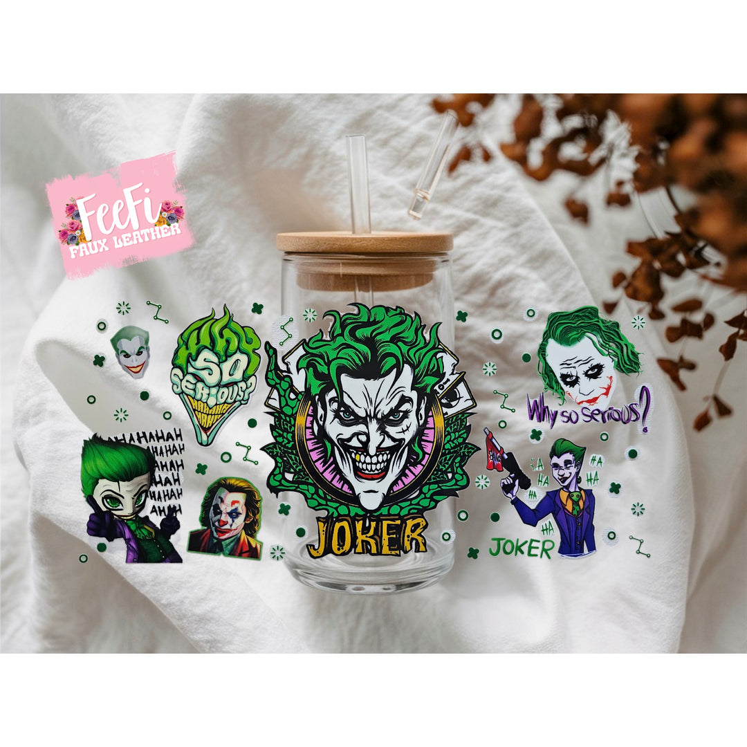 The Joker UV DTF Cup Wrap – Easy Cup Wrap for Tumblers & Projects FeeFiFauxLeather
