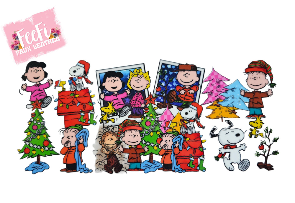 Snoopy Christmas UV DTF Cup Wrap – Easy Cup Wrap for Tumblers & Projects FeeFiFauxLeather