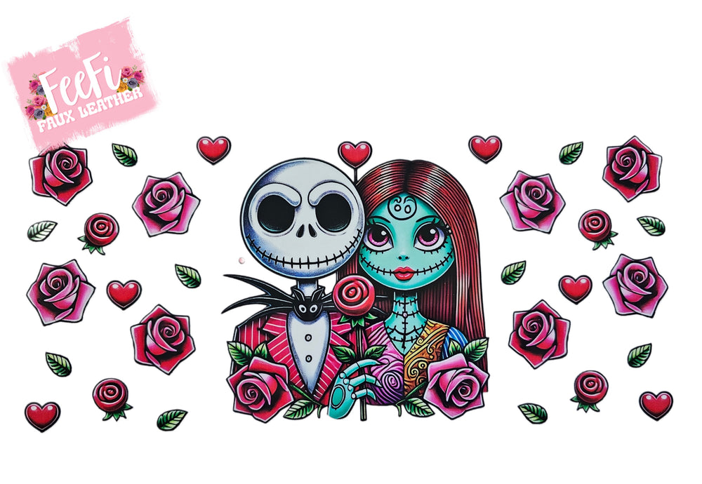 Nightmare Before Christmas UV DTF Cup Wrap – Easy Cup Wrap for Tumblers & Projects FeeFiFauxLeather