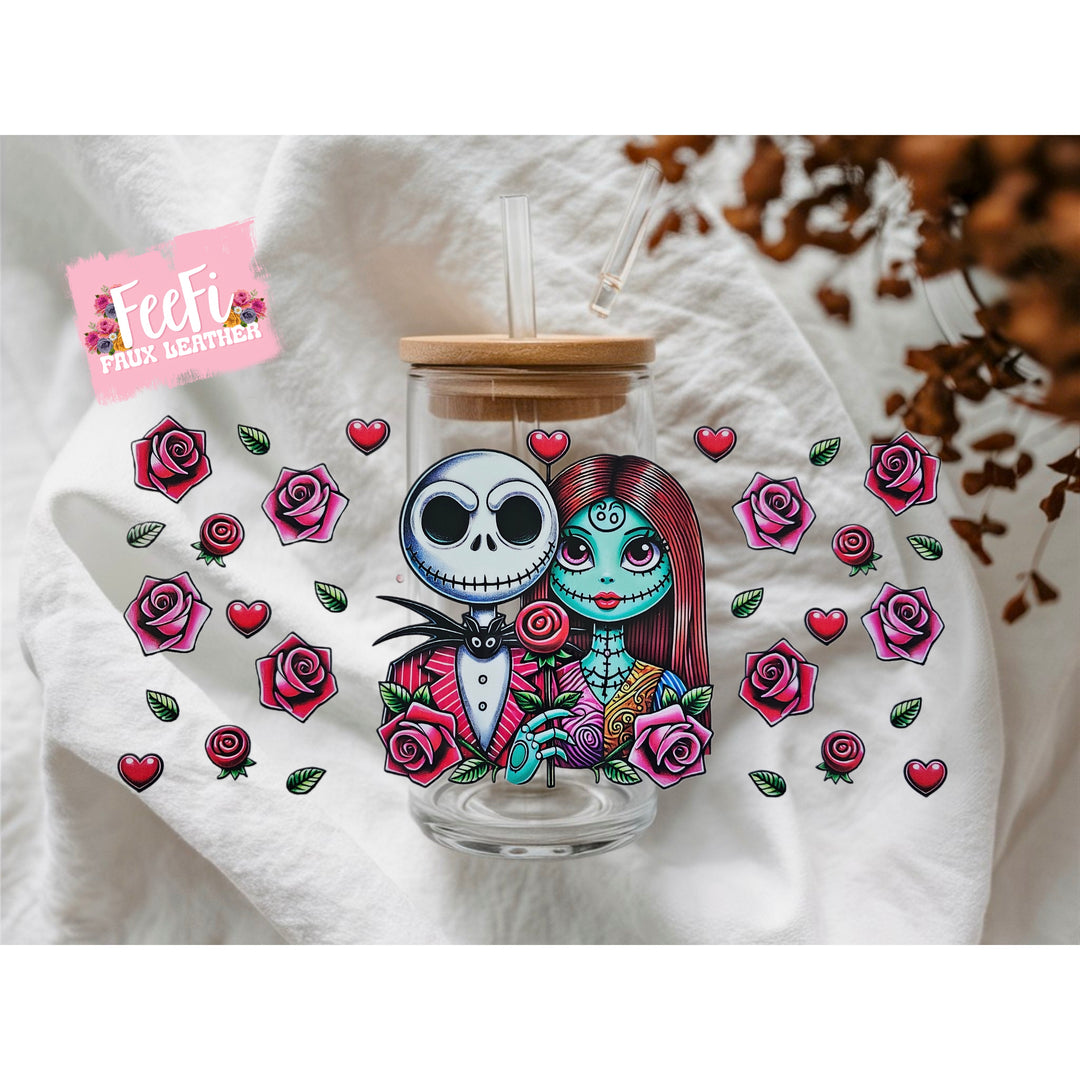 Nightmare Before Christmas UV DTF Cup Wrap – Easy Cup Wrap for Tumblers & Projects FeeFiFauxLeather