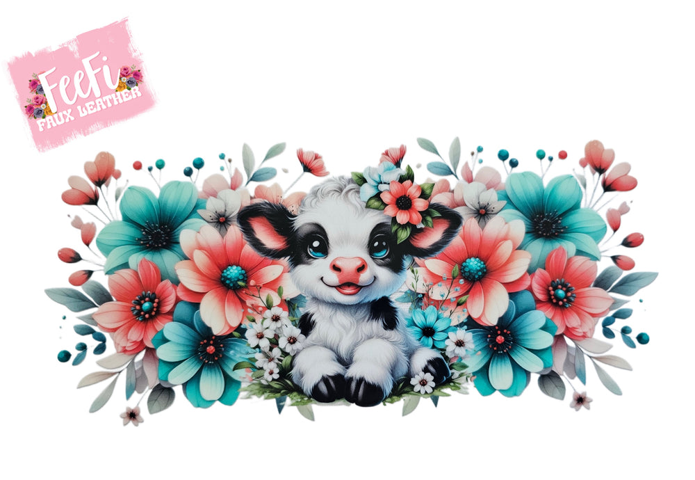 Cow UV DTF Cup Wrap – Easy Cup Wrap for Tumblers & Projects FeeFiFauxLeather