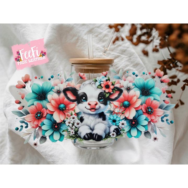 Cow UV DTF Cup Wrap – Easy Cup Wrap for Tumblers & Projects FeeFiFauxLeather