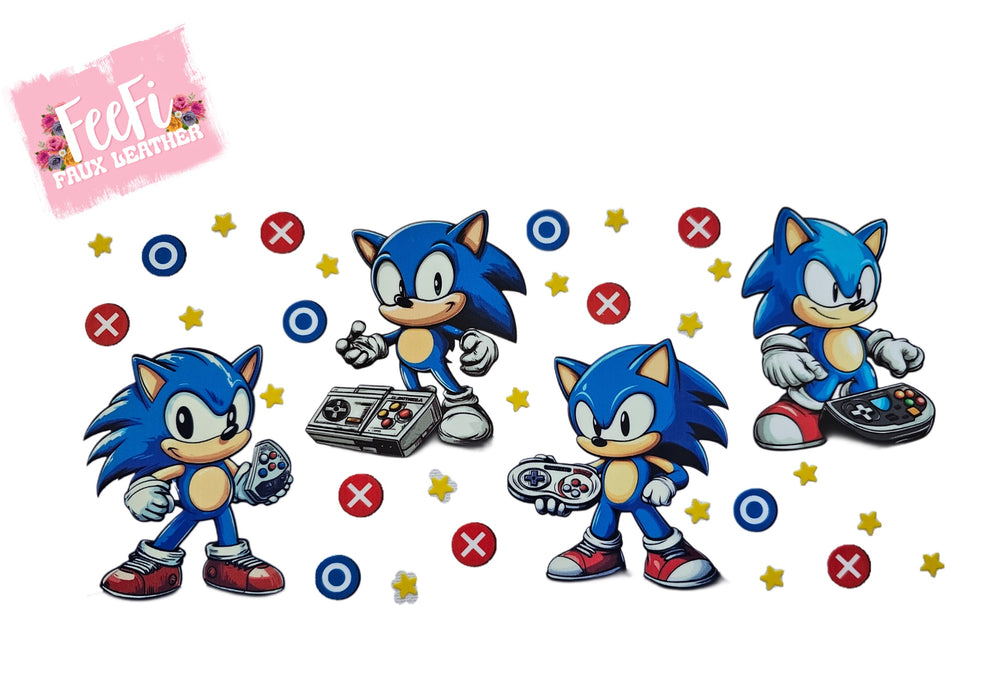 Sonic UV DTF Cup Wrap – Easy Cup Wrap for Tumblers & Projects FeeFiFauxLeather