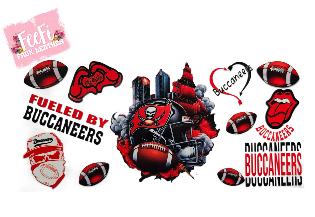 Buccaneers Football UV DTF Cup Wrap – Easy Cup Wrap for Tumblers & Projects