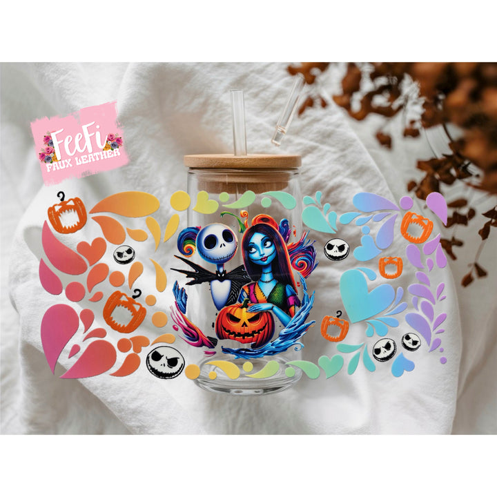 Nightmare Before Christmas UV DTF Cup Wrap – Easy Cup Wrap for Tumblers & Projects
